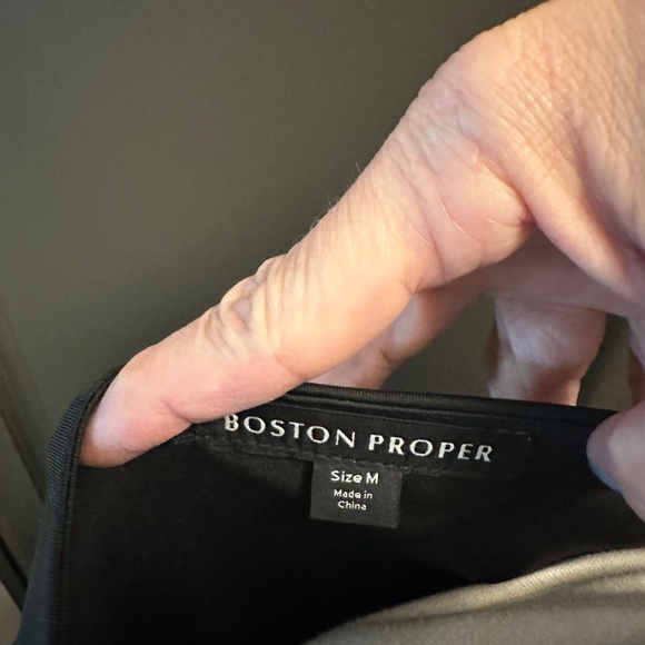 Boston Proper-So Modern Scoop Neck Tank-Size M Black - Picture 8 of 8